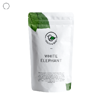 Packaging for White Elephant Kratom from Kratom Bird