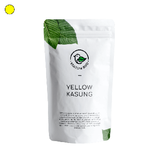Kratom Bird's Yellow Kasung product in a resealable bag