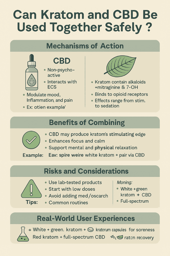 Can Kratom and CBD Be Used Together Safely?
