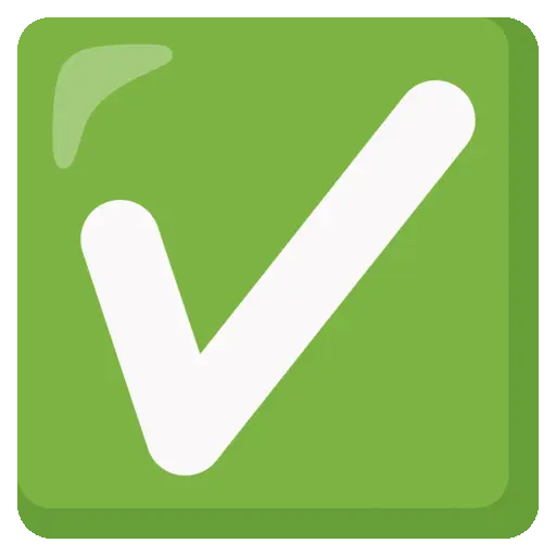 Green check